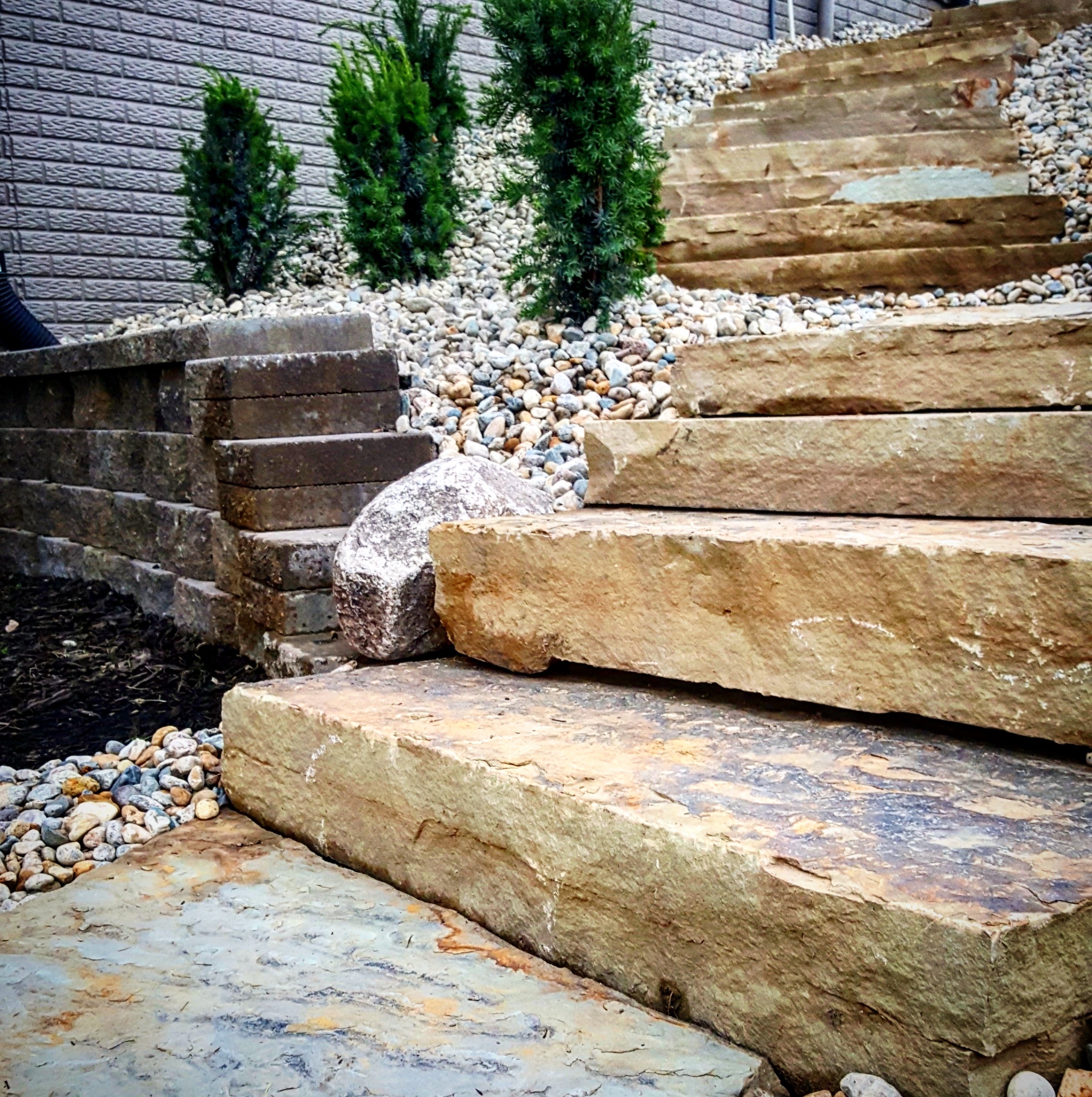 Steps Cut Flagstone Natural Stone Caps The Rock Place