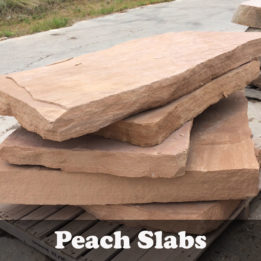 Peach Slab-Omaha-Elkhorn-NE-Natural-Steps-Irregular-Thick
