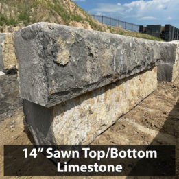 14" Sawn Wall Rock, Limestone, Natural Wallstone