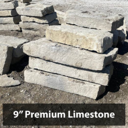 9" Premium Wall Rock, Limestone, Natural Wallstone