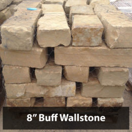 8" Buff Wallstone, Dry Stack