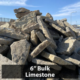 6" Limestone Bulk, Limestone Wallrock, Kansas Limestone