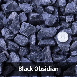 Black Obsidian Decorative Landscaping Rock