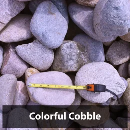 Colorful Cobble Decorative Landscaping Rock