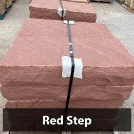 Red Flagstone Step