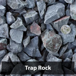Trap Rock Black Decorative Landscaping Rock