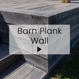 Barn Plank Retaining Wall