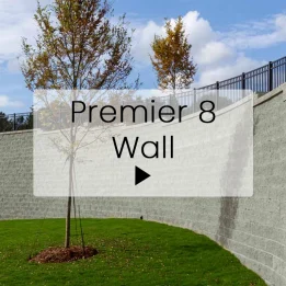 Premier 8 retaining wall