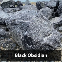 Black Obsidian Boulder