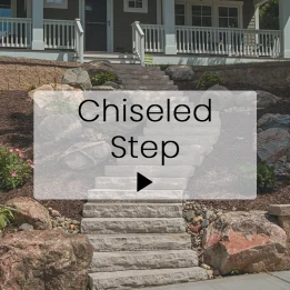 Chiseled Concrete Step