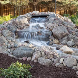 River Rock Boulder Waterfall